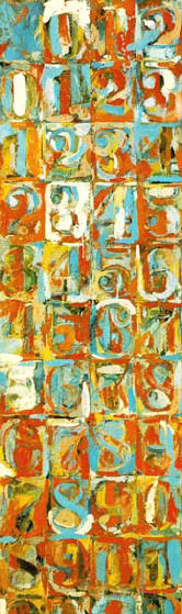 smal fragment van een groot cijferschilderij