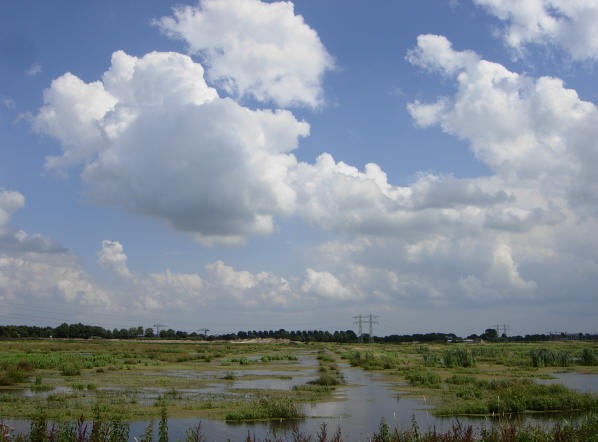 met hollandse wolkenlucht...