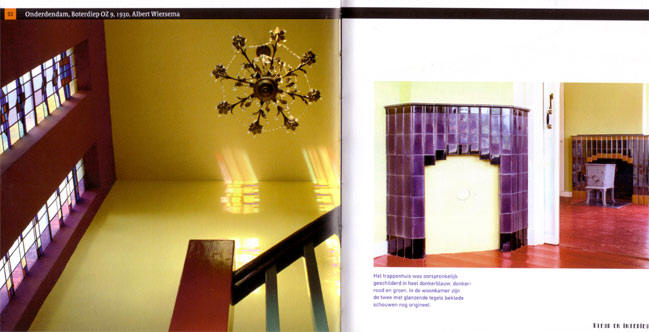 dubbele pagina met interieurfoto's...