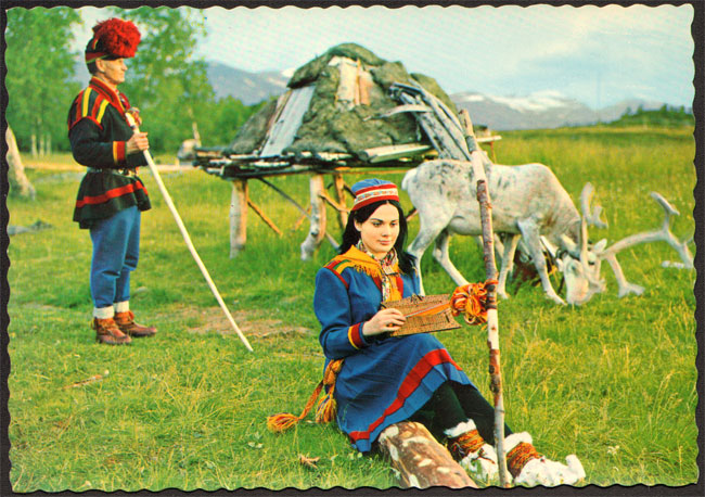 kaart uit lapland