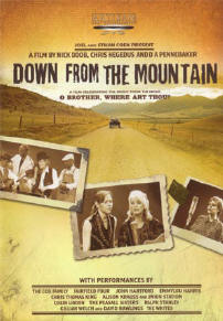 down from the mountain...