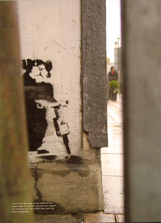 een van de vele ratten van banksy...