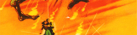 the war of the worlds - fragment van een poster...
