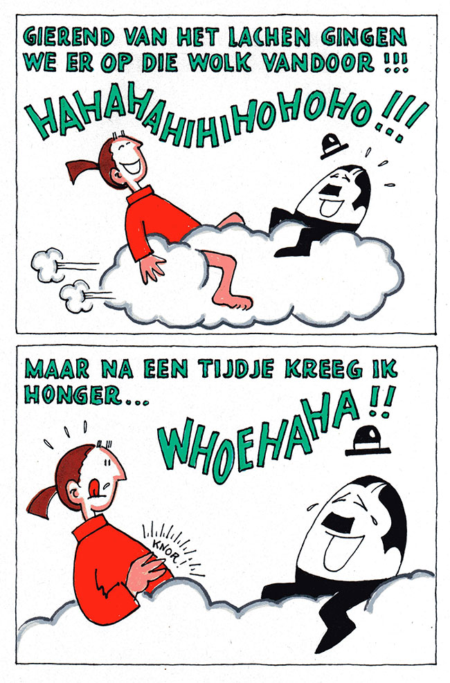 na een tijdje kreeg ik honger...