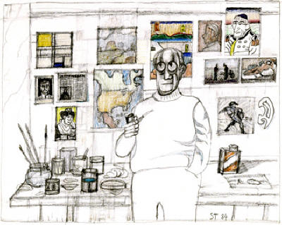 zelfportret - saul steinberg