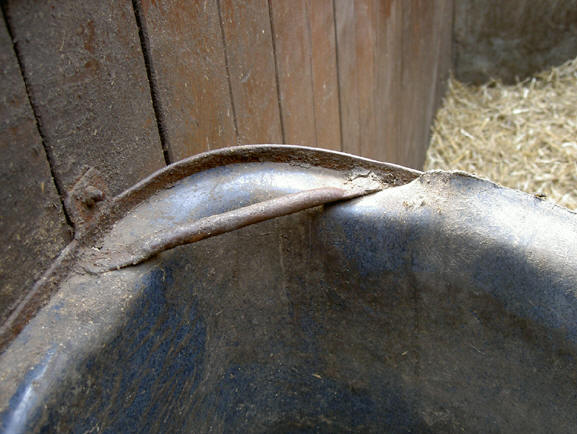 bakje in paardenstal
