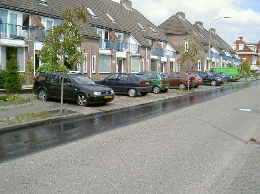 deze auto's konden even geen kant op...
