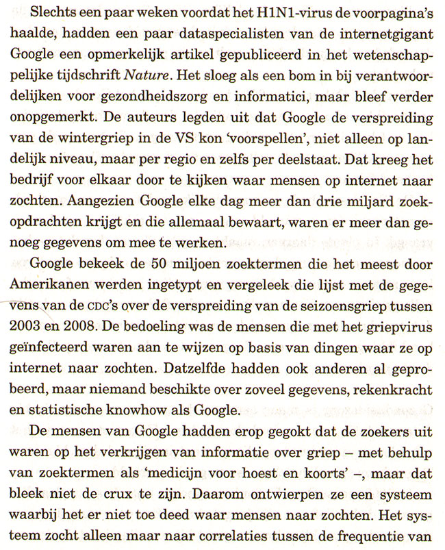google als voorspeller...