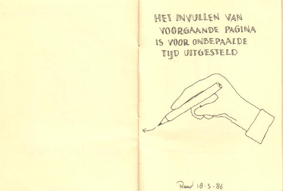 het invullen van voorgaande pagina is voor onbepaalde tijd uitgesteld