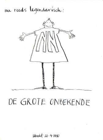 nu reeds legendarisch: NN de grote onbekende