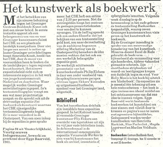 recensie nieuwsblad van het noorden 6 november 1991