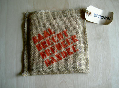 cd in juten zakje