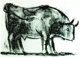 stier in vol ornaat