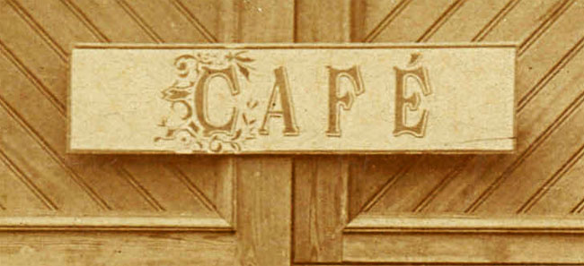 een beschaafd café...