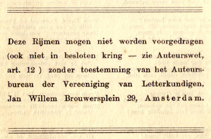 verbod tot voordragen
