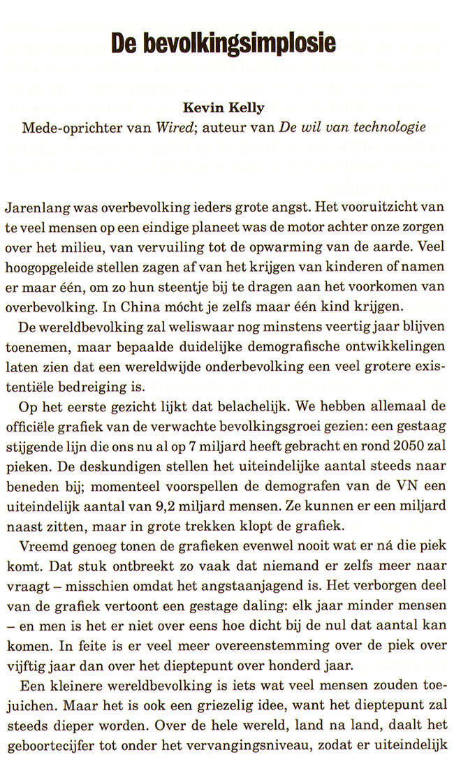 de bevolkingsimplosie