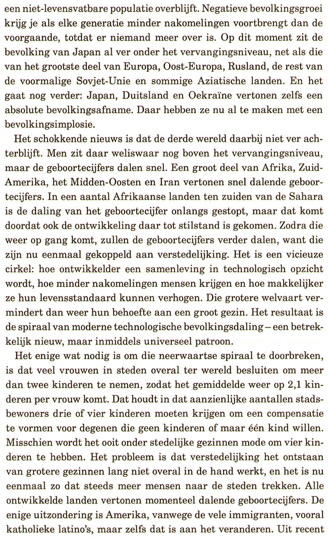 het probleem van de onderbevolking...