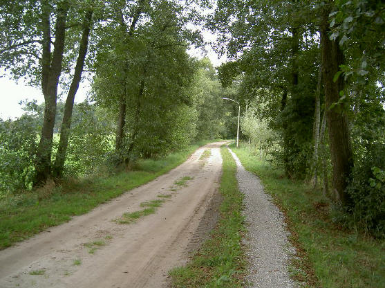 de huizen liggen aardig verspreid...