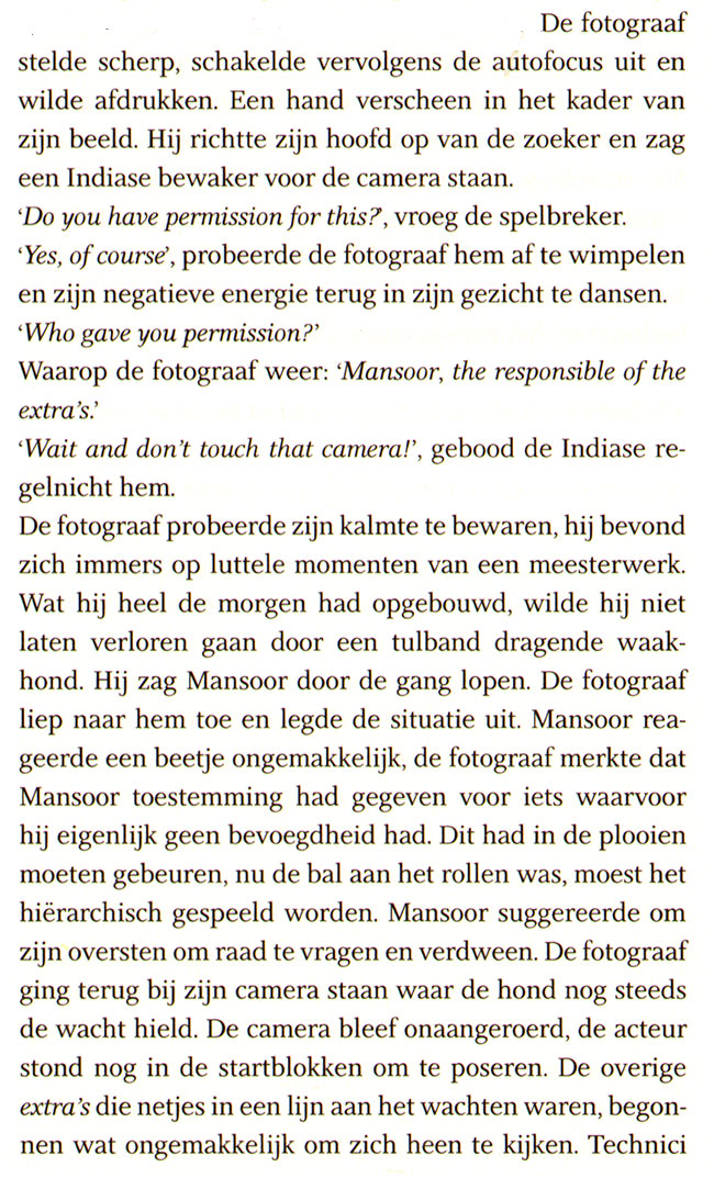 bij de extra's...