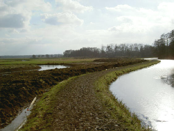 je loopt hier echt op een dijkje