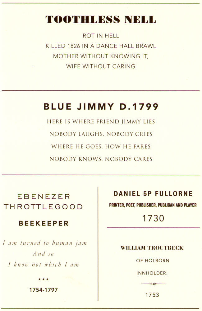 hardy's grafschriften...