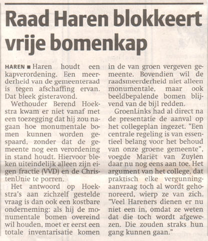 uit het dagblad van het noorden - 24 juni 2003