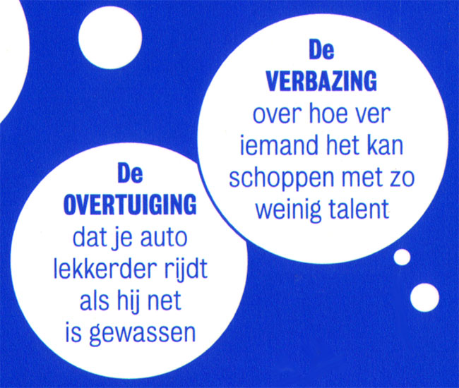 verbazing en overtuiging...