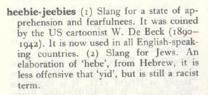 heebie jeebies