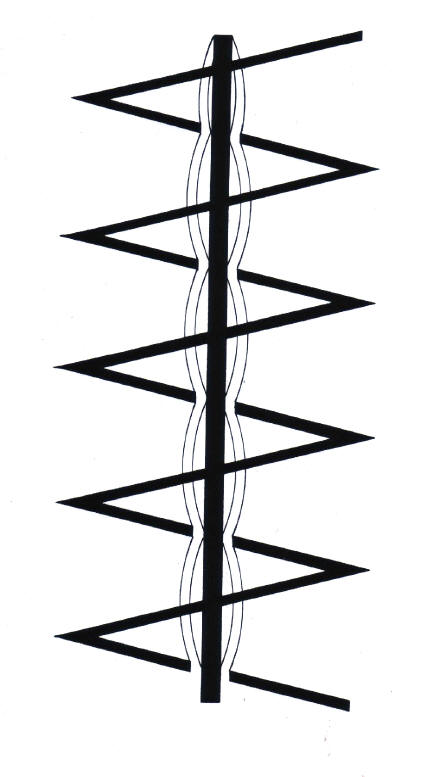 al de tekeningen zijn gebaseerd op dezelfde simpele zigzagtekening...
