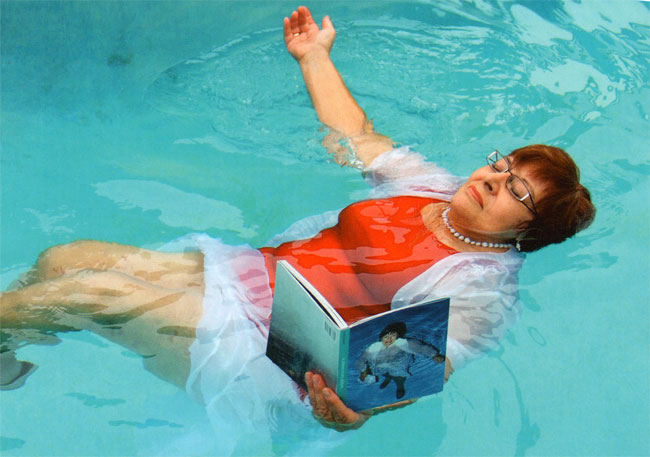 te water met het boek...