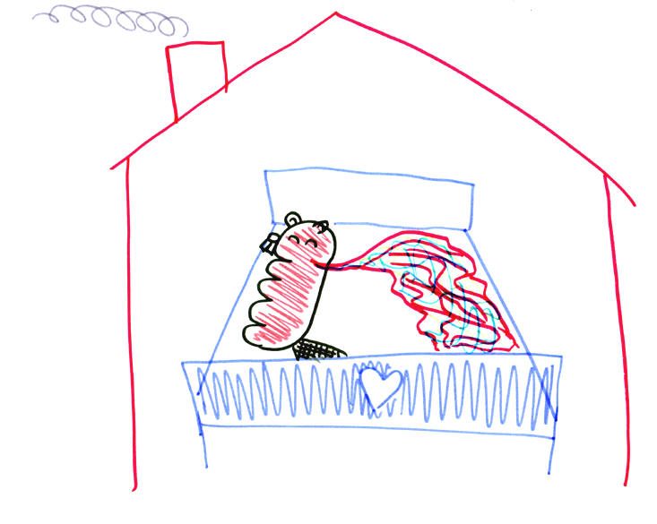 in bed had olivier altijd alle dekens...