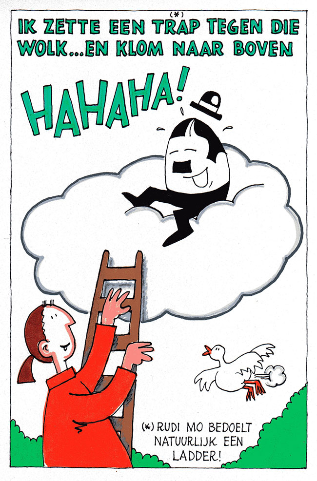 ik klom naar boven...