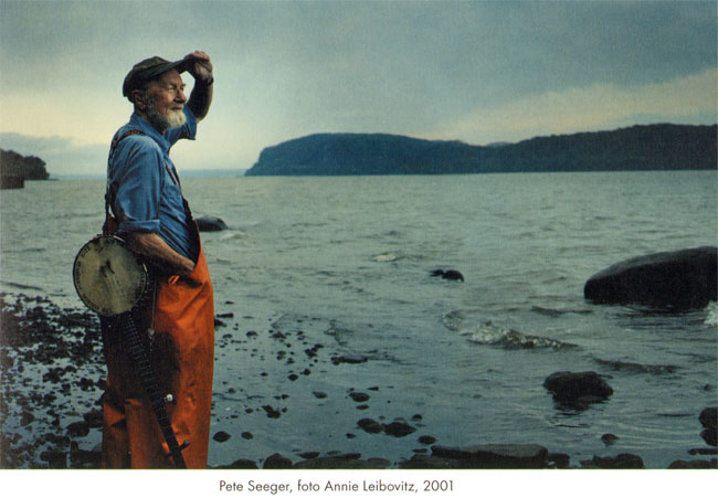 pete seeger bij de hudson...