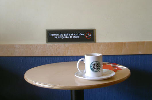 om de kwaliteit van onze koffie...