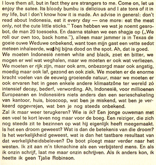 en als ik onzin schrijf, laat me maar onzin schrijven...