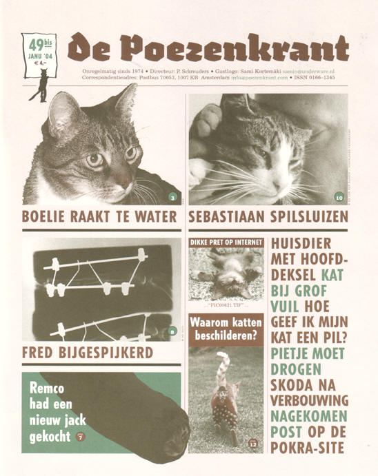 voorkant van de nieuwe poezenkrant