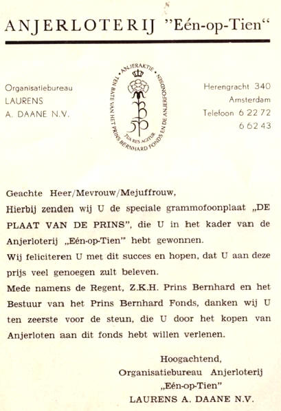 u heeft een prijs gewonnen...