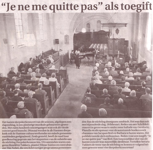 het laatste dorpskerkconcert...