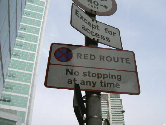 de rode route