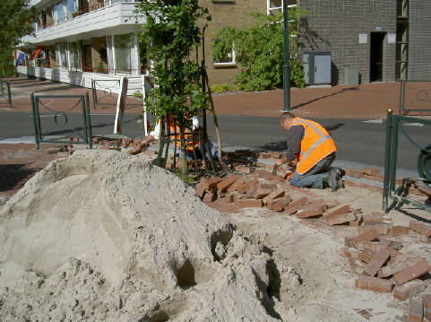 tijdelijke zandbak