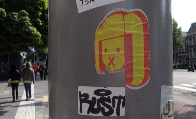 verkijk je niet, dit is echt een andere sticker!