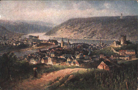 bingen, geschilderd...