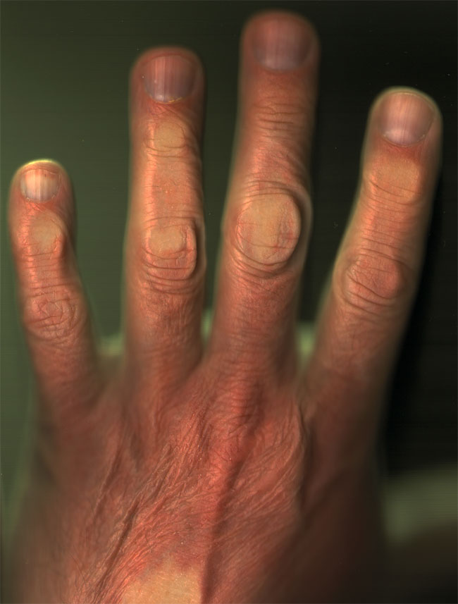 een hand...