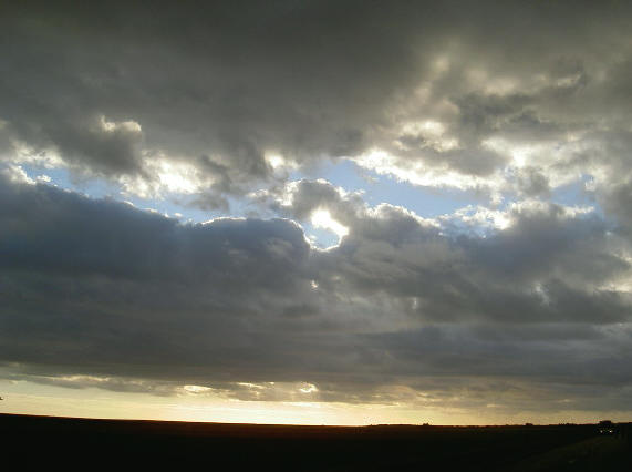de zon kwam er soms maar met moeite doorheen...