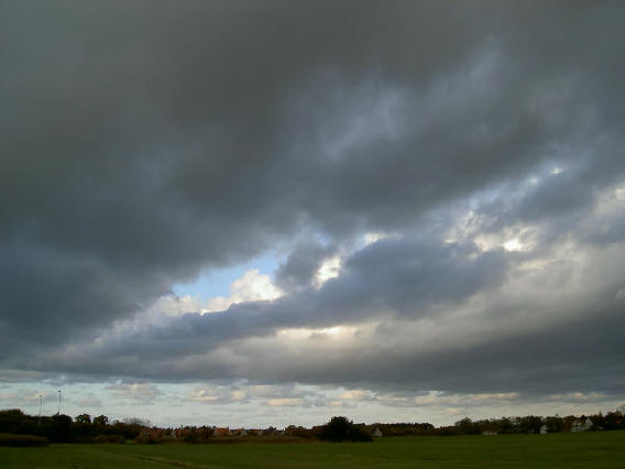 lucht boven het dorp