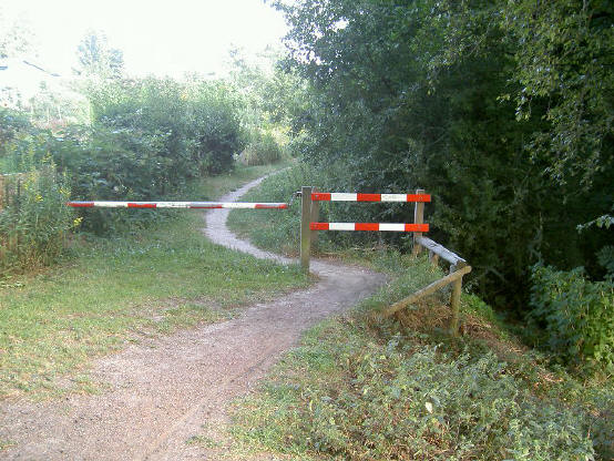 start van het pad