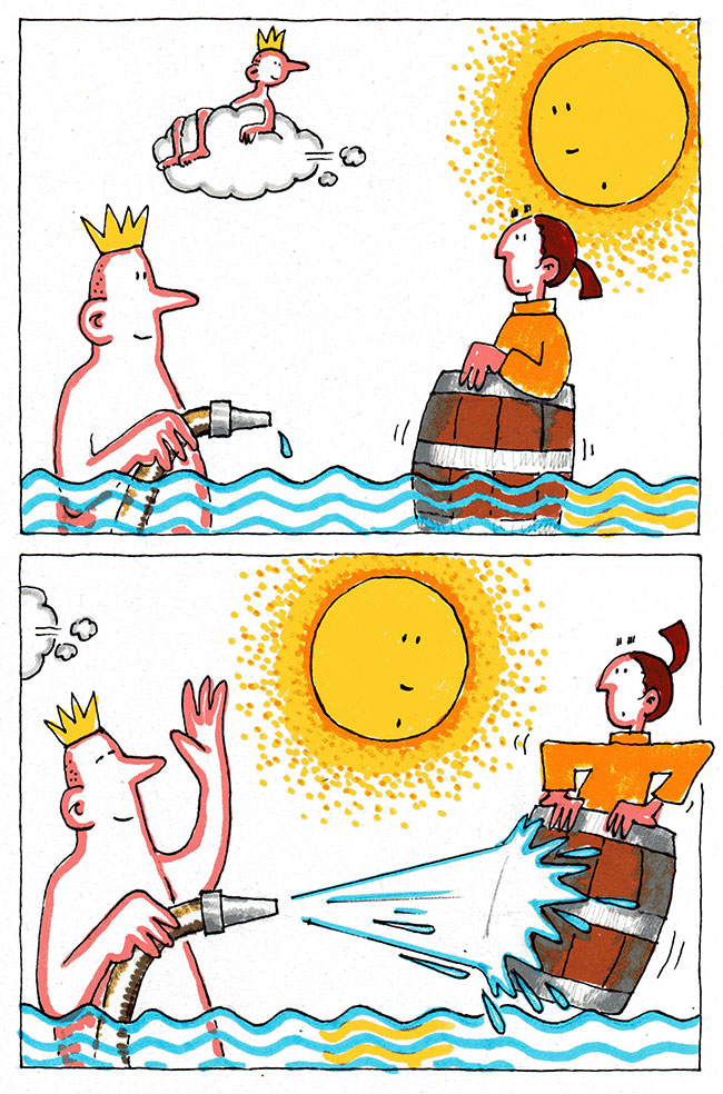 de koning van de zee?