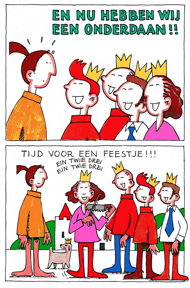 en nu hebben we een onderdaan!