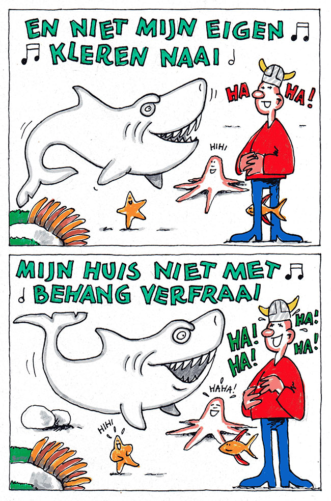 mijn huis niet met behang verfraai...