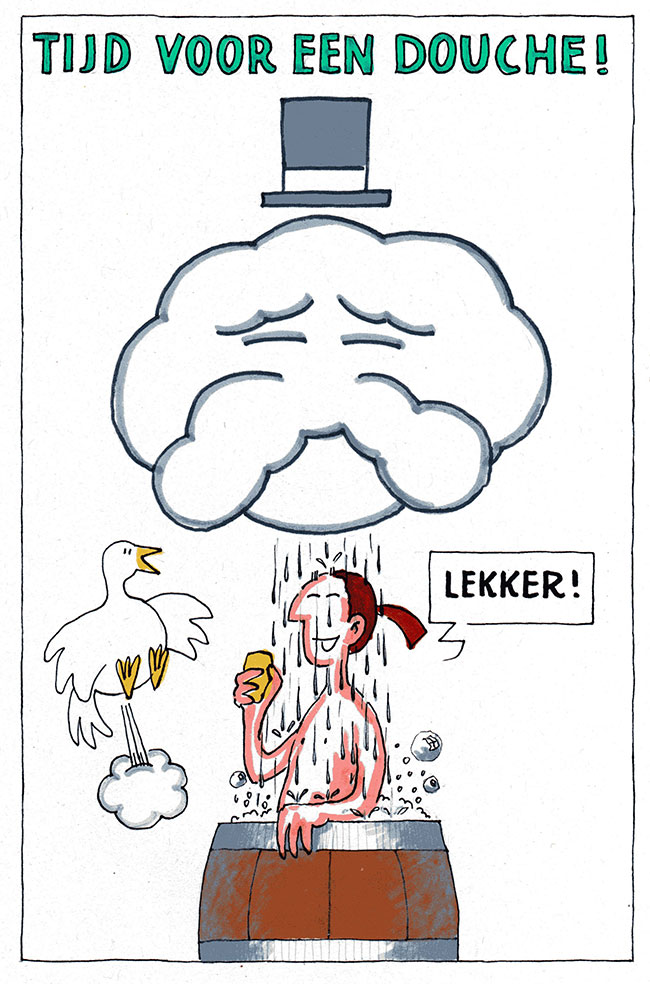 tijd voor een douche